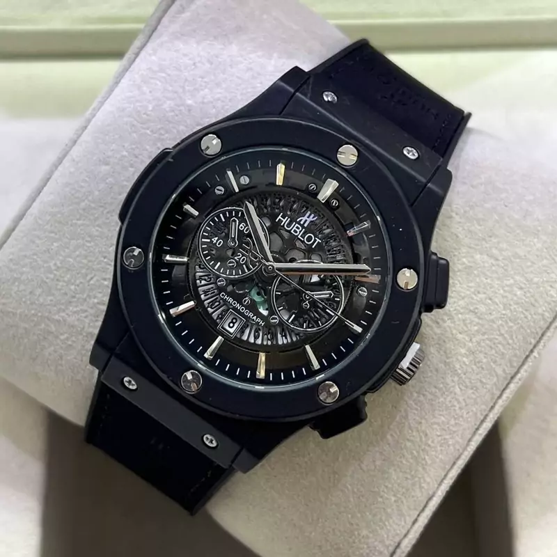 ساعت مچی مردانه هابلوت بیگ بنگ Hublot  با جعبه و ارسال رایگان در رنگبندی کامل